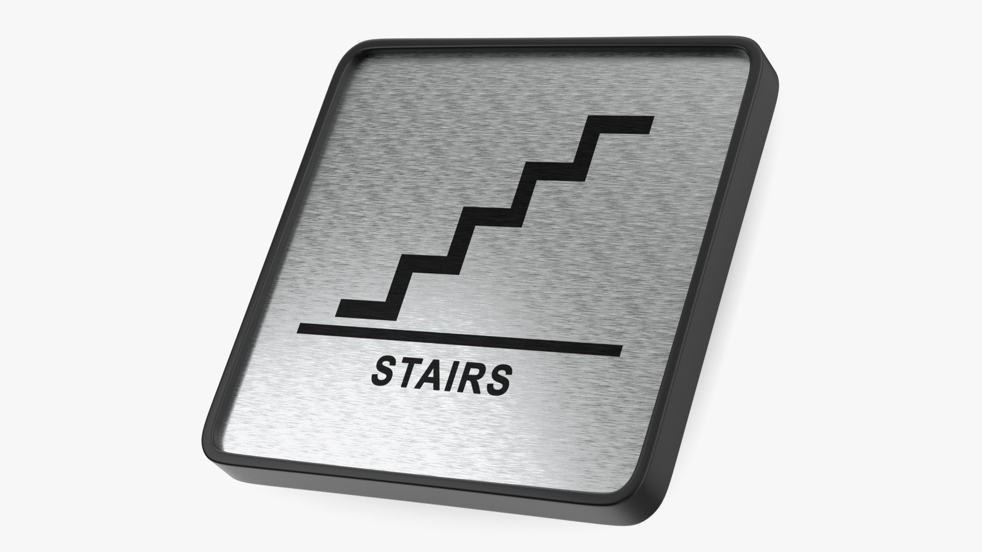 Stairs Compliance Sign 3D model preview