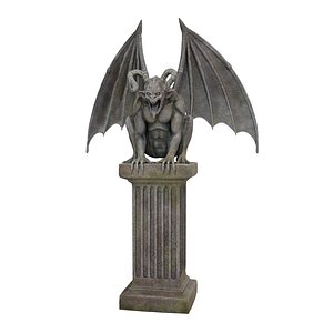 Gargoyle Statue Low-poly 3D model 3D