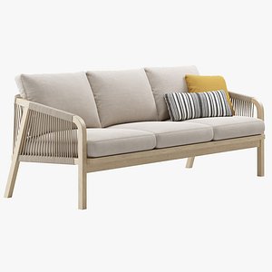 Outdoor Garden Woven Lounge 3 seater Sofa by Kettler