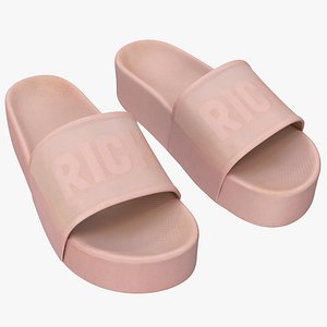 pink slippers 3D model
