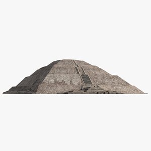 Teotihuacan Pyramid of the Sun 3D model