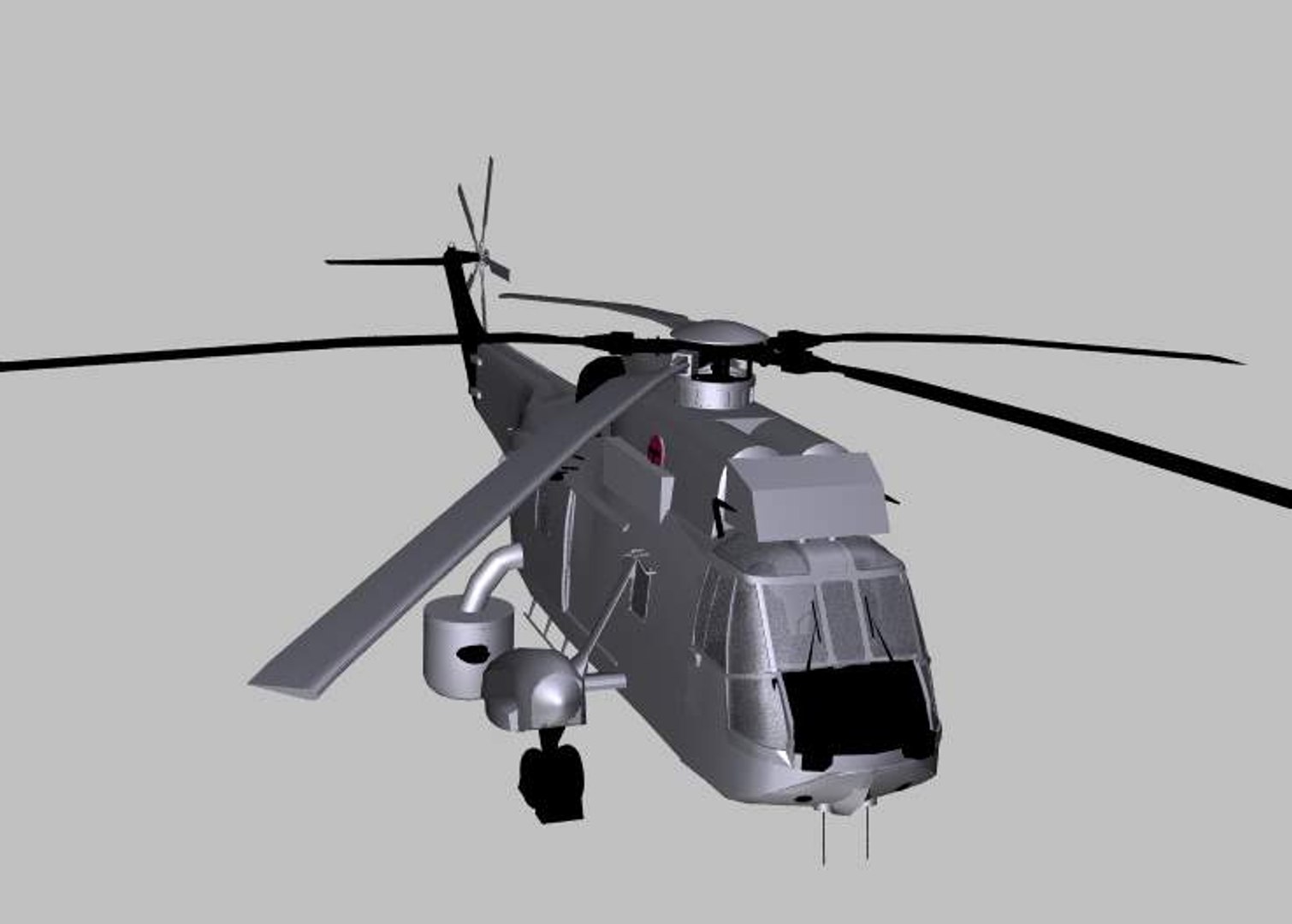 3d Model Westland Seaking Aew