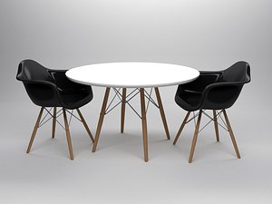 max eames table chairs