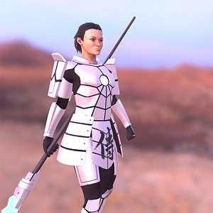 Sci-fi samurai girl