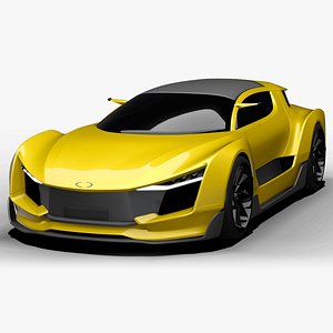 Unbranded Concept Sportscar 3D model