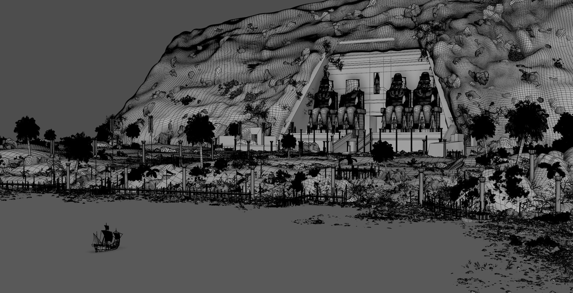 Abu Simbel 3D model https://p.turbosquid.com/ts-thumb/H1/uUVIxm/yh/abu2/jpg/1666516083/1920x1080/fit_q87/ec54c060cafe3cc216043432079de27184708a7b/abu2.jpg