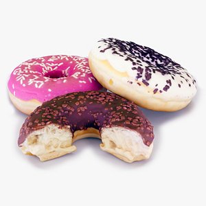 3d donuts model