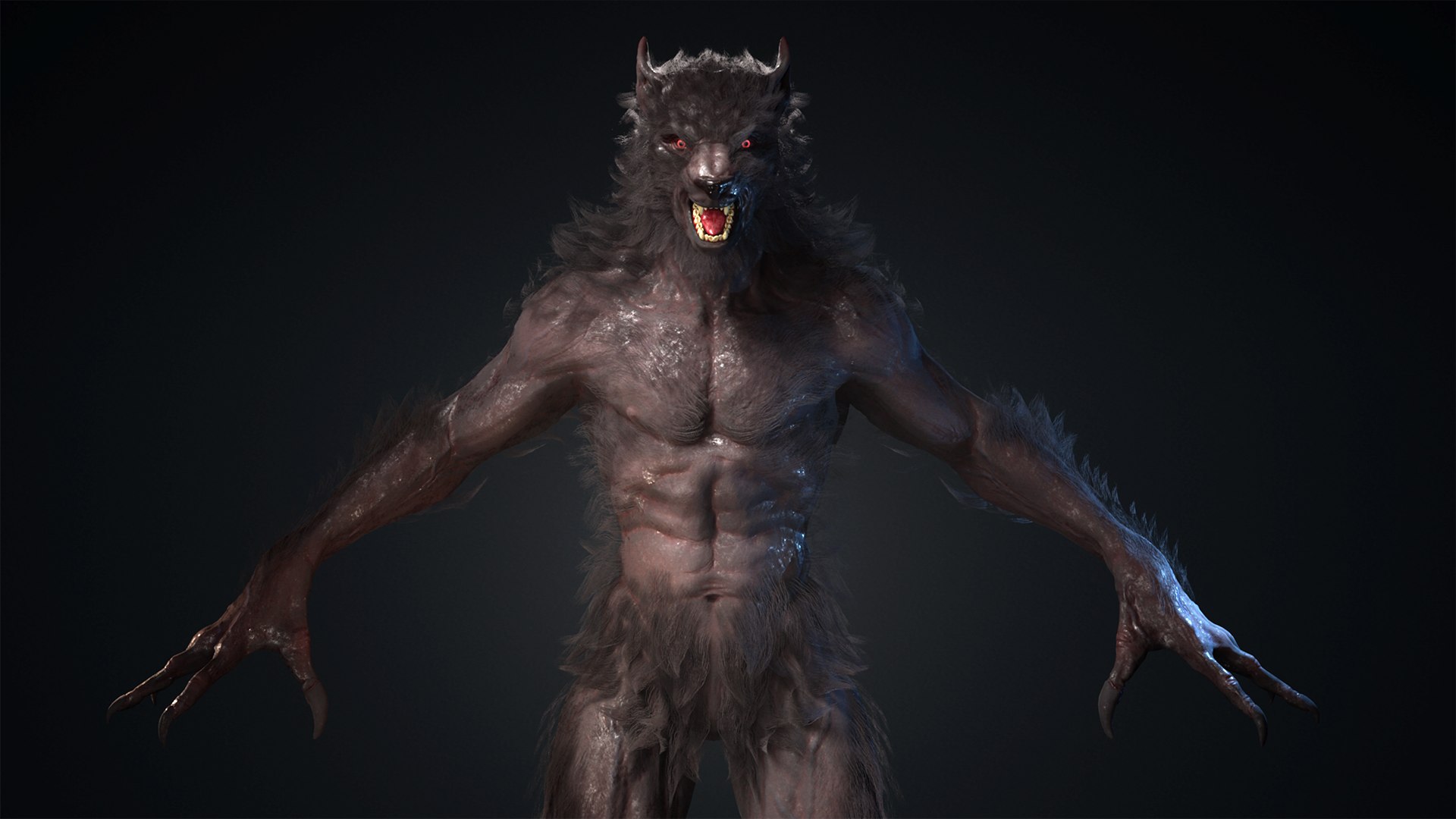 3D Great Werewolf - TurboSquid 2174590