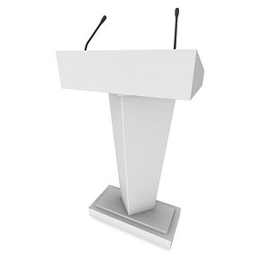 3d Model Speaker Podium