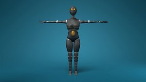 sci-fi female robot ma free