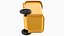 3D Wheeled Garbage Bin Yellow