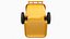 3D Wheeled Garbage Bin Yellow