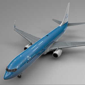 klm boeing 737-800 l396 model
