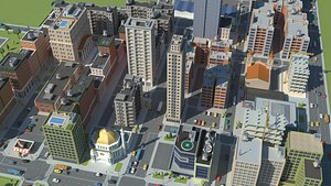 Realistic Lowpoly Simple City