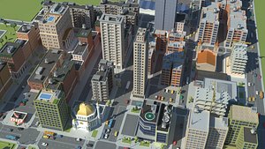 Realistic Lowpoly Simple City