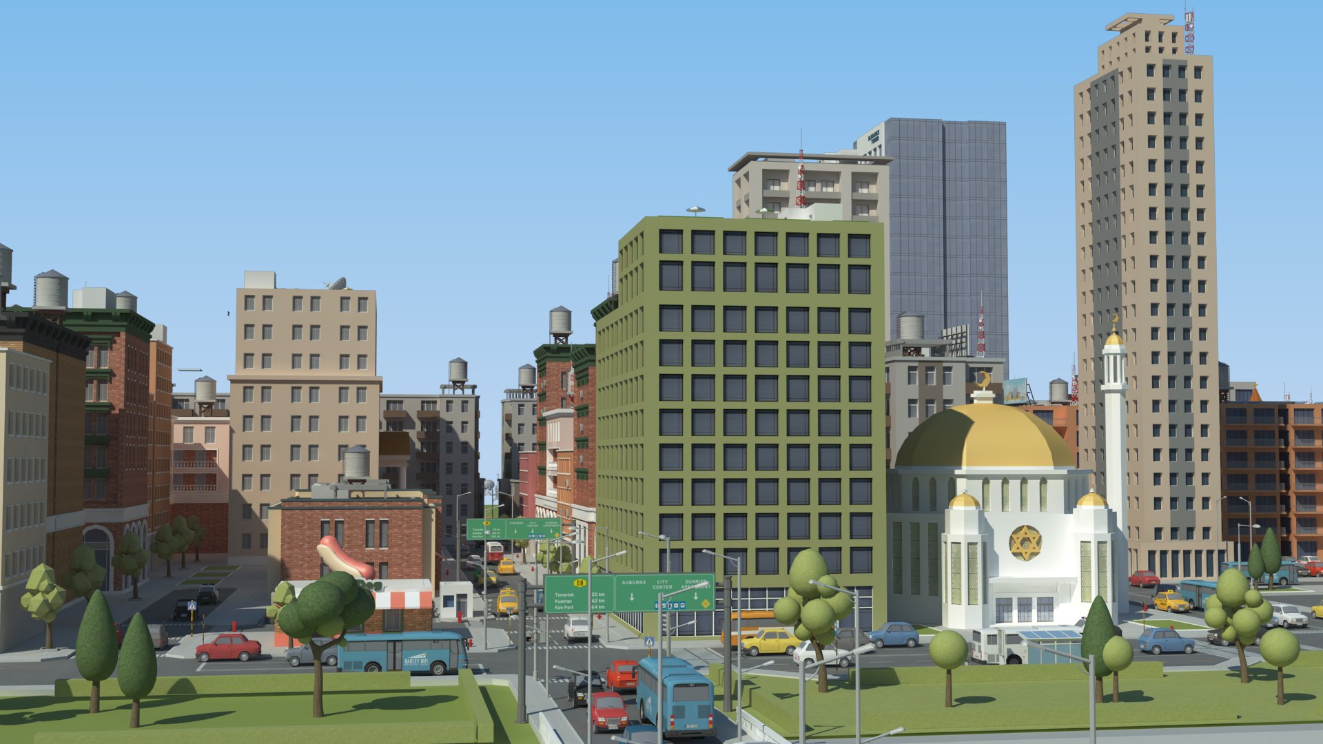 Simple city. 3d Low Poly City. 3д модель города. Low Poly realistic город. Городская улица 3d модель.