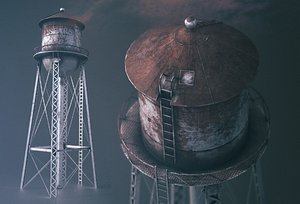 water tower 3D model
