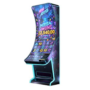 Premium Casino Slot Machine Neon Abyss Edition 3D