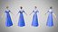 Dress 27 Very Light Blue With Design