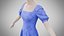 Dress 27 Very Light Blue With Design