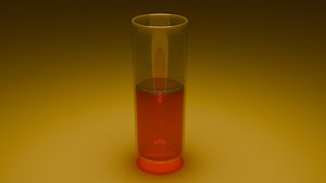 3D Glass with coke-similar liquid