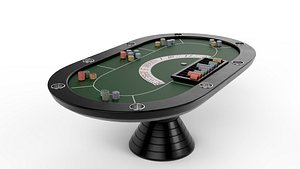 3D model Premium Realistic Poker Table