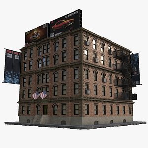 Hotel New York Low Poly 3D model