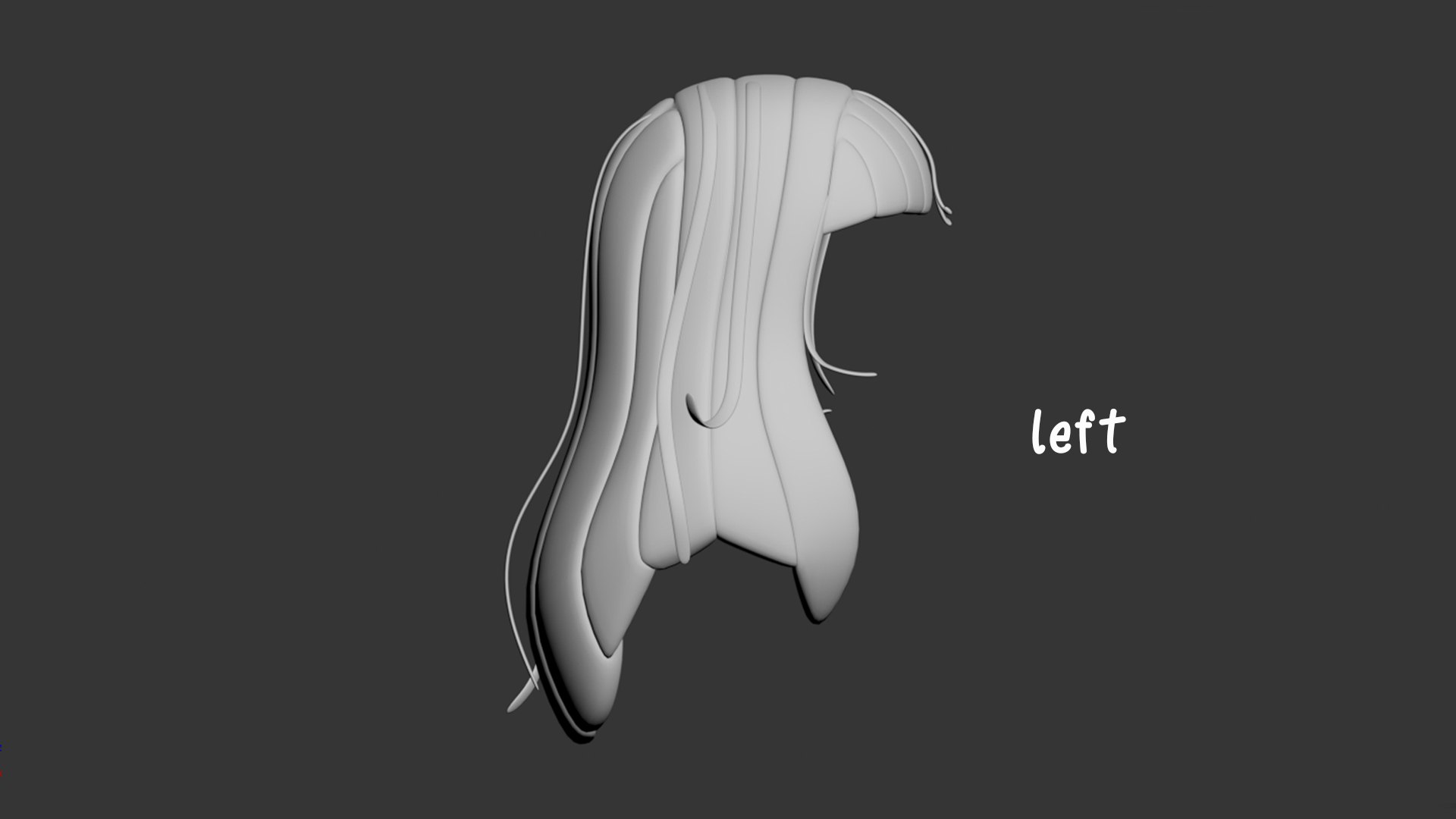 Long Hair Bangs 3D Model TurboSquid 2071435