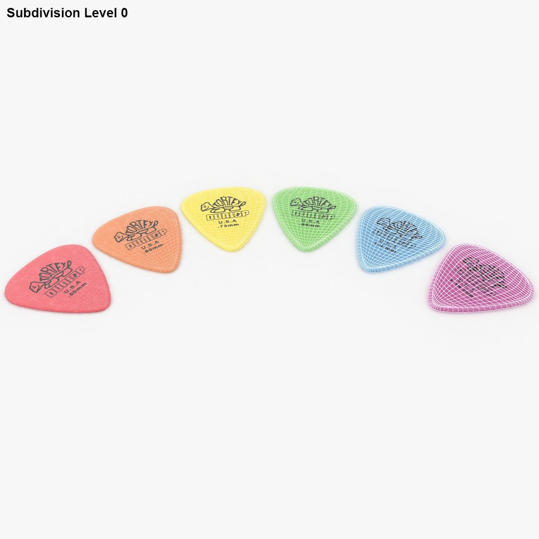 3d Plectrum 03 Model