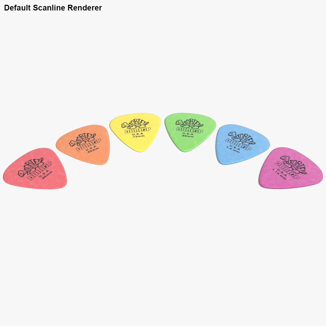 3d Plectrum 03 Model