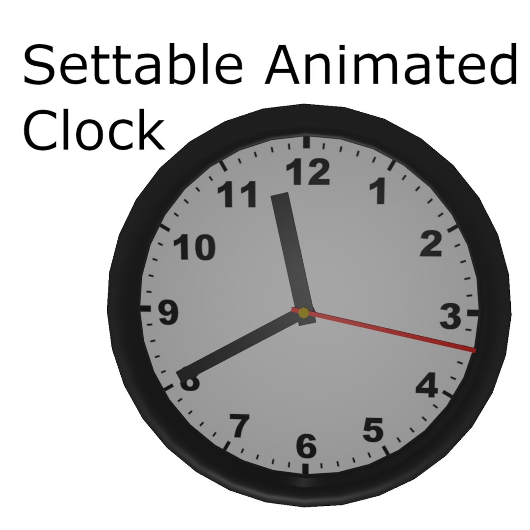 Clock 3D model - TurboSquid 2100486