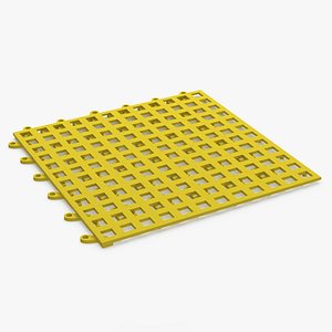 PVC Floor Mat Tile Yellow