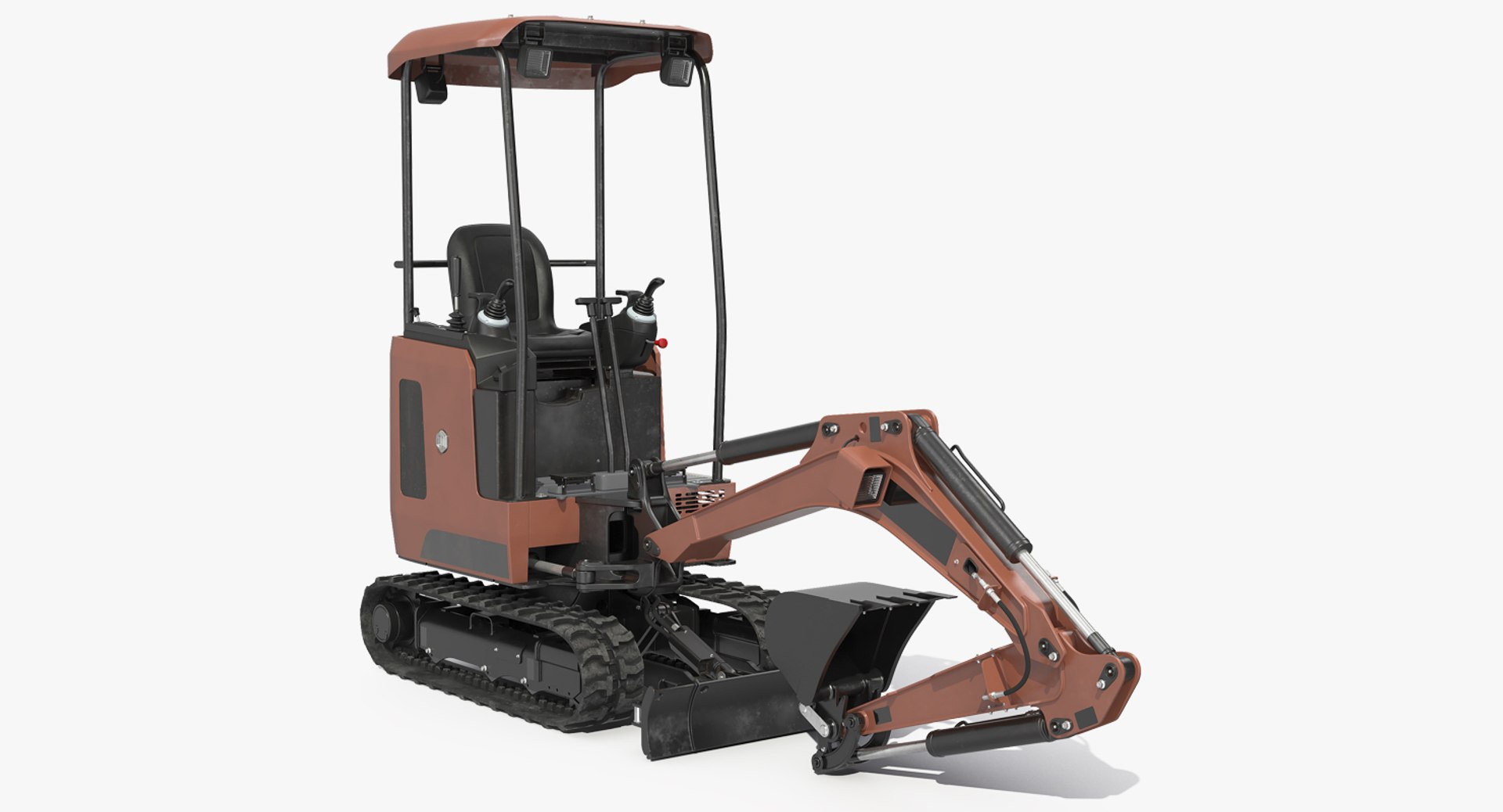 Mini Excavator Generic 3D model preview