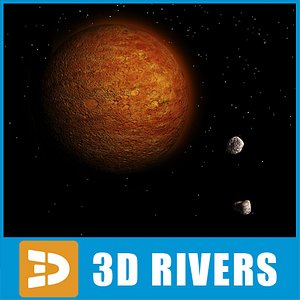 mars planets 3d model