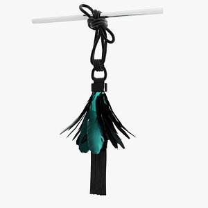 curtain feather raven tassel 3d model