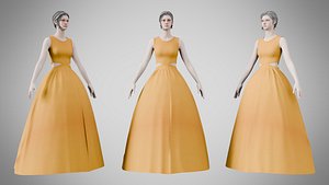 Dress 32 Amber Glow model