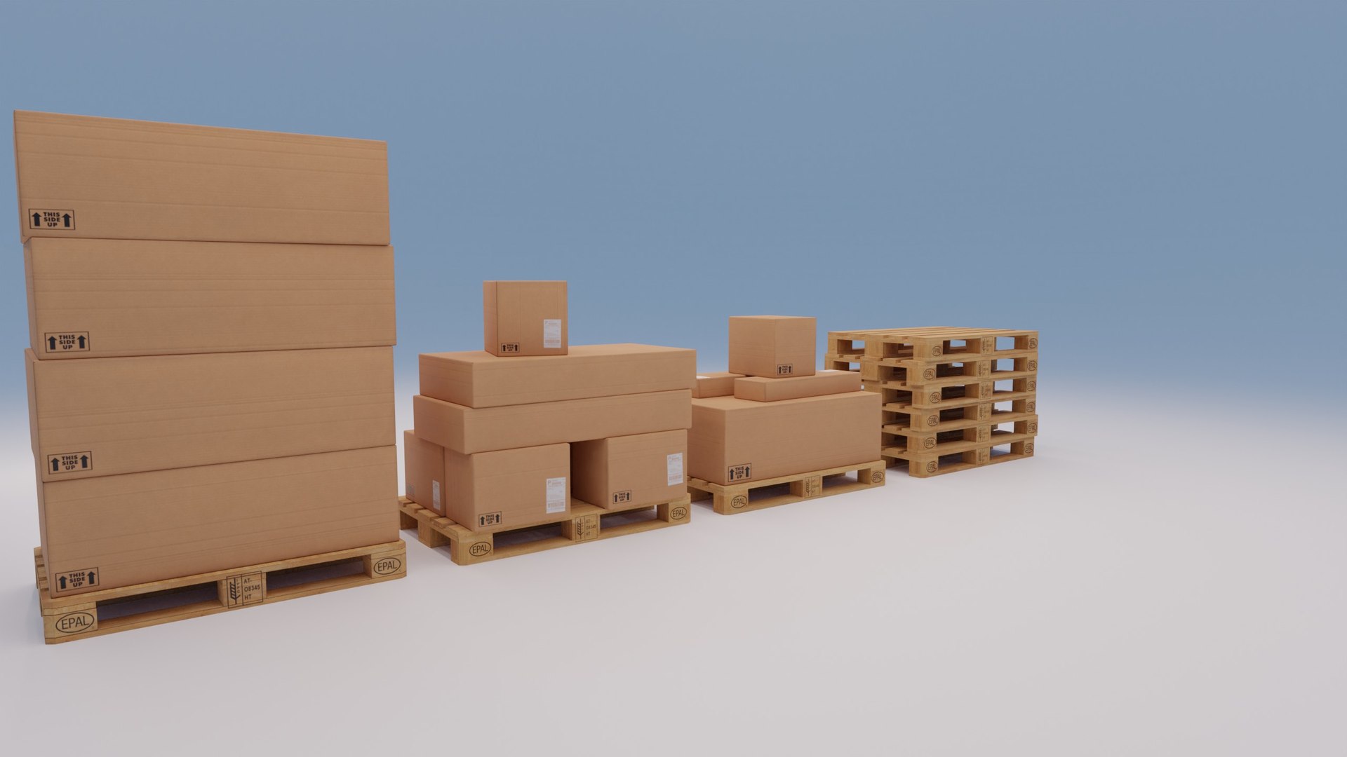 3D Box Pallet Wood - TurboSquid 1676311