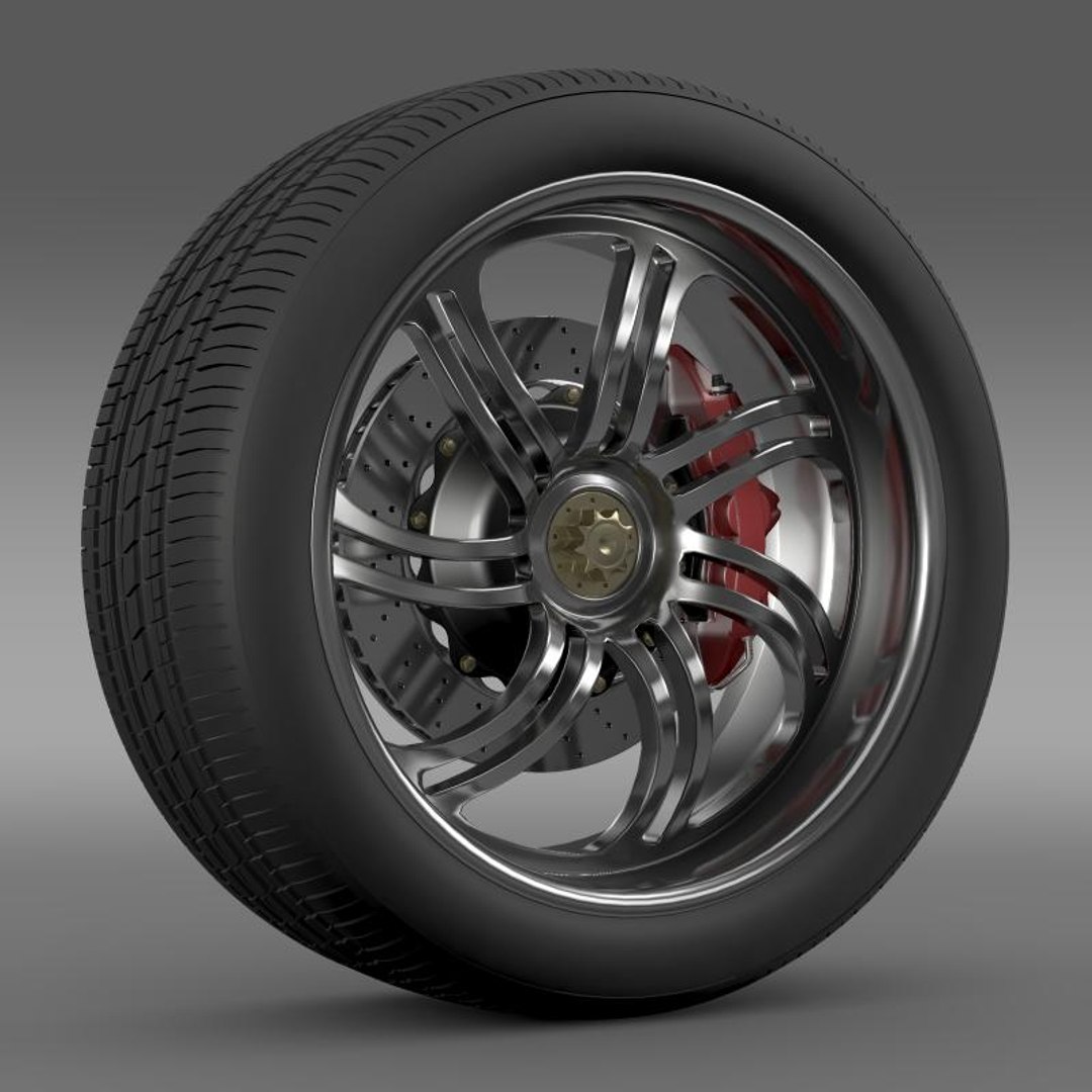 Pagani Huayra Wheel 3d Max