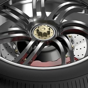 pagani huayra wheel 3d max