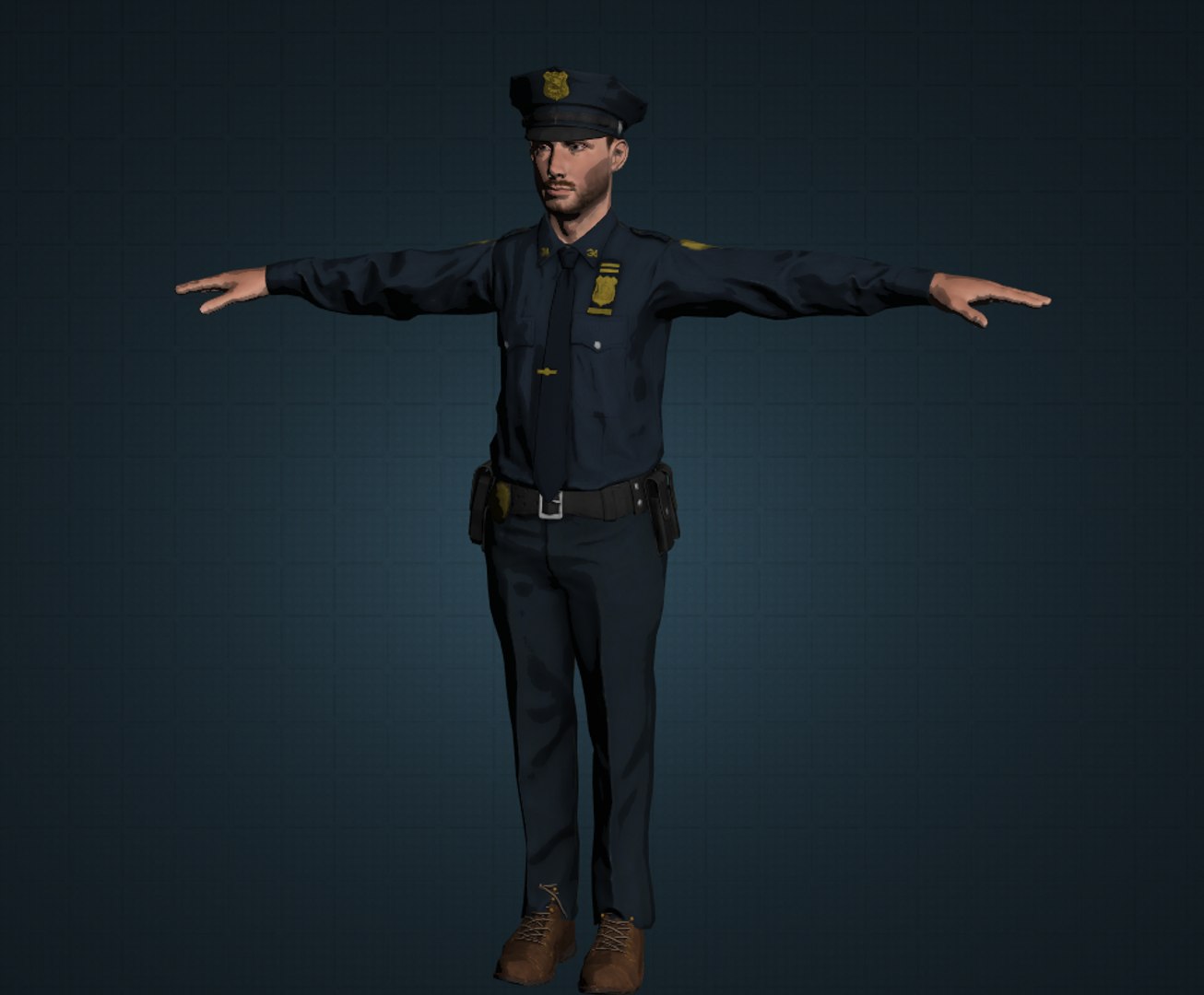 Police 3d model