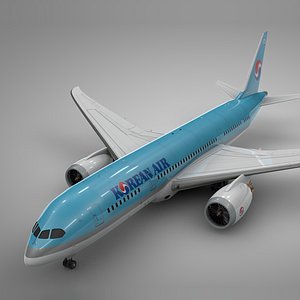 3D boeing 787 dreamliner korean model