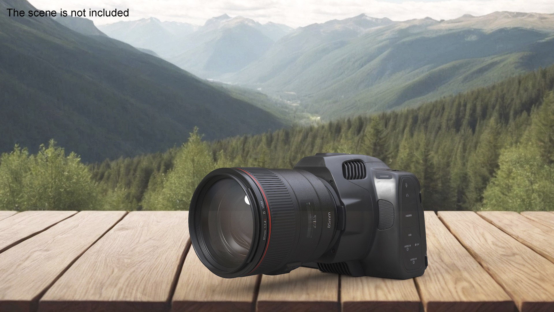 3D Model Modern Professional Camera With Lens - TurboSquid 2276460