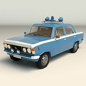 police car 3D model