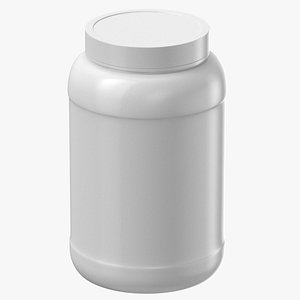 plastic bottle wide mouth 3D model