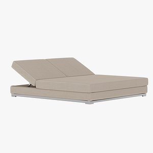 3D slim double chaise longue