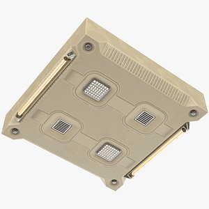 3D Sci-fi Square Ceiling Panel PBR