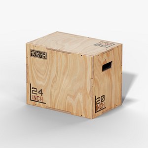 3D Wooden Plyo Box
