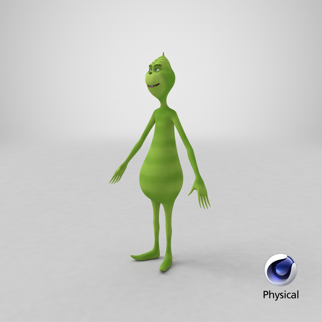 Cartoon Grinch Character T-Pose model https://p.turbosquid.com/ts-thumb/H3/ERDcvu/6L/stemcell_cinema_4d_physical_render/png/1706008737/1920x1080/fit_q87/7c48bda00dc70f56eecdde405efd3a4835aa6c26/stemcell_cinema_4d_physical_render.jpg