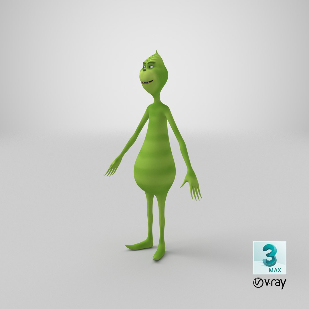 Cartoon Grinch Character T-Pose model https://p.turbosquid.com/ts-thumb/H3/ERDcvu/Sy/stemcell_max_vray_render/png/1706008728/1920x1080/fit_q87/37025bd1e78b7bef2daf246bab2d37f4a73f91be/stemcell_max_vray_render.jpg