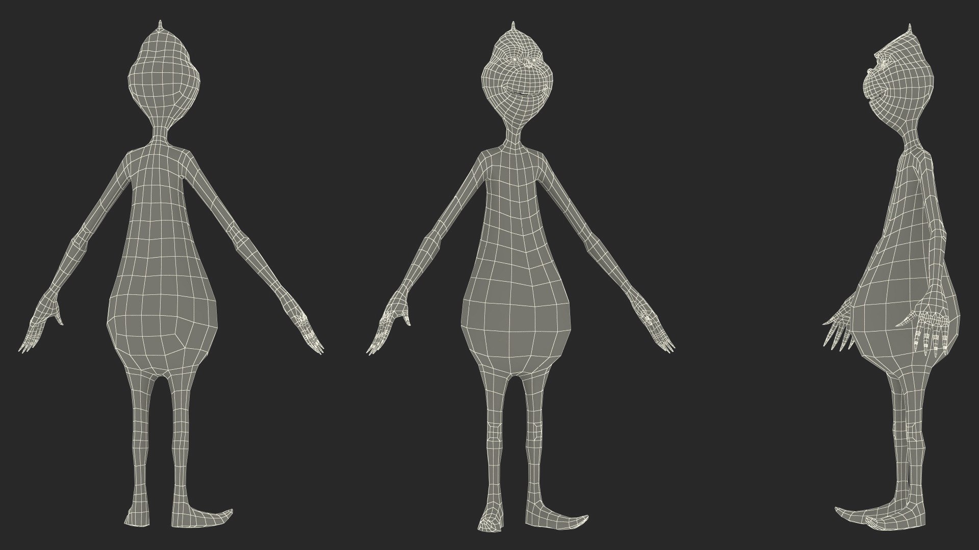 Cartoon Grinch Character T-Pose model https://p.turbosquid.com/ts-thumb/H3/ERDcvu/ol/cartoongrinchcharactertpose3dsmodel021/jpg/1693253460/1920x1080/fit_q87/04a7bf2598729fd6aa4162a462fd3b6a3ee75db7/cartoongrinchcharactertpose3dsmodel021.jpg